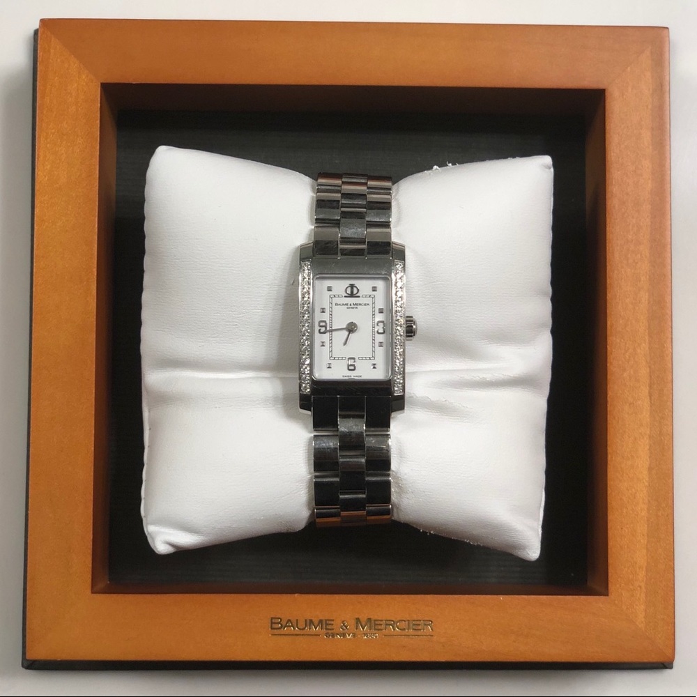 Baume & Mercier Diamond Stainless Steel Watch